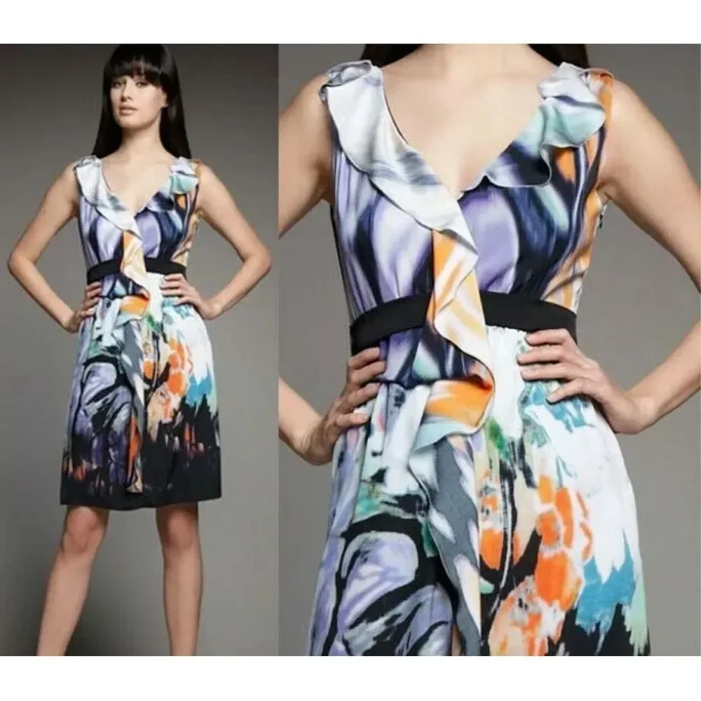 Elie Tahari NWT Patrice sleeveless silk sheath dress size 4 - Picture 1 of 12